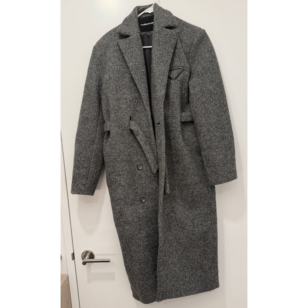 Manière De Voir Boxy Wool Belted Coat